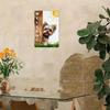 Tin Sign Wall Art, Yorkshire Terrier Dog Wooden Fence Decor for Home Gate