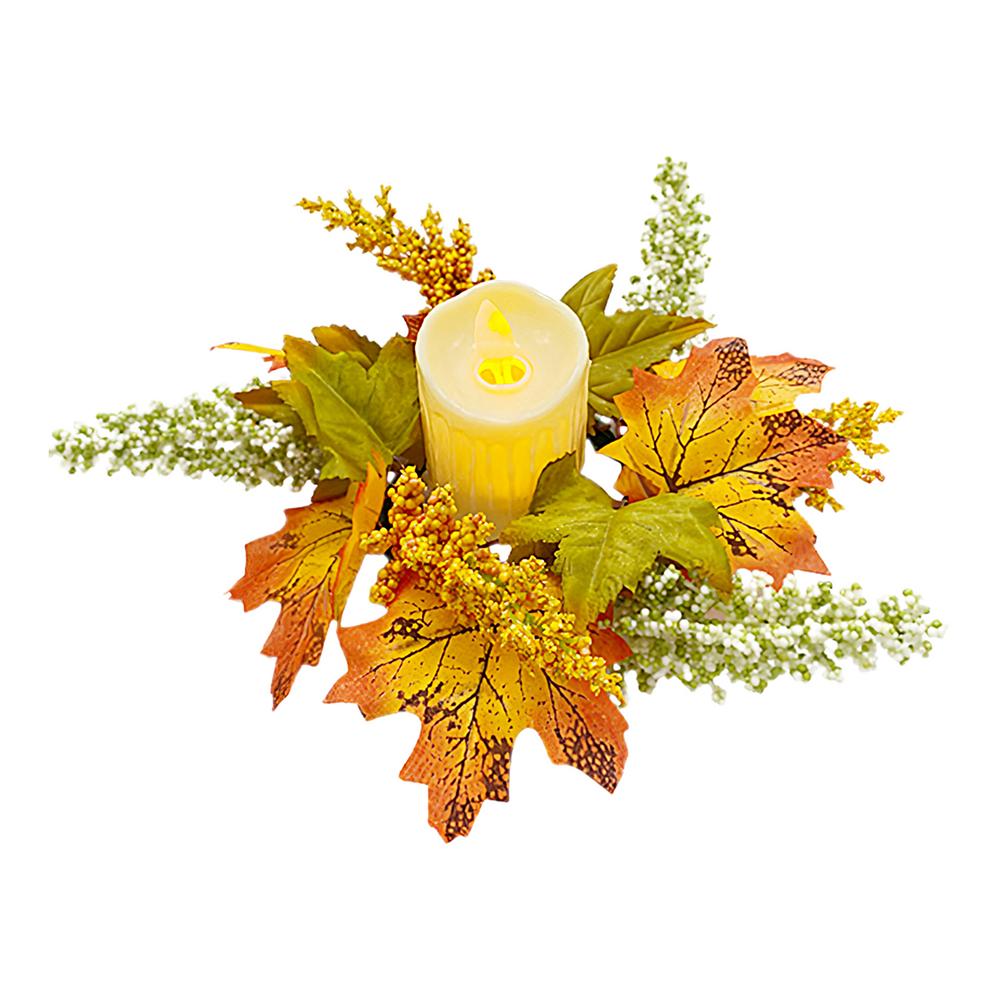 Осенние свечные кольца венки 9 — фото 8