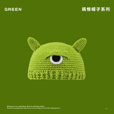 JYL TS DIY Shrek Knit Hat Unisex Winter Long Braid Green Beanie Hat Acrylic