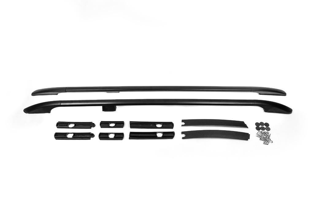 Roof Rails OmsaLine Solid (2 Pcs, Black) Short Base for Ford Connect 2014-2021