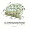[Cuscino Morbido per Meditazione] 1 pz Morbido Cuscino in Peluche per Meditazione, Cuscino Rotondo in Poliestere per Sedia | Design Trapuntato con Bottoni, Imbottitura 100% Fibra di Poliestere, Versatile