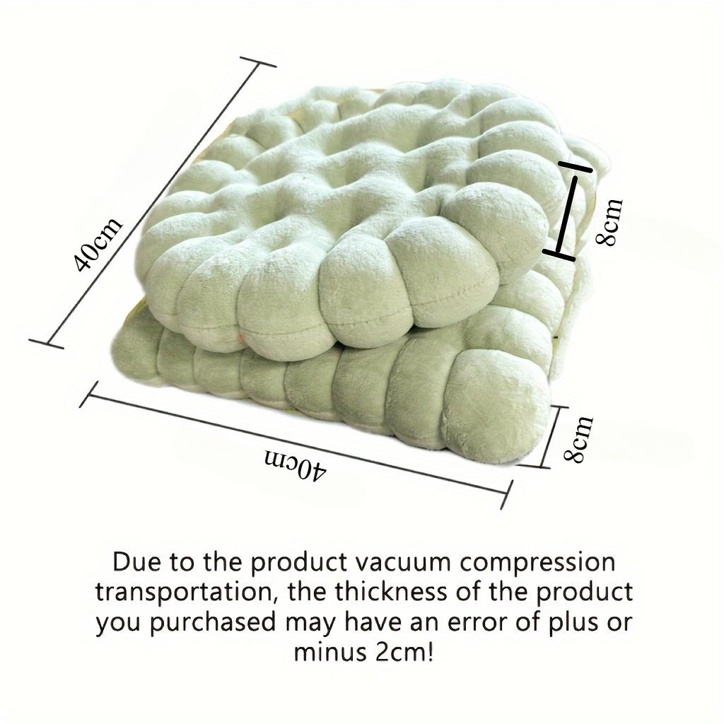 [Cuscino Morbido per Meditazione] 1 pz Morbido Cuscino in Peluche per Meditazione, Cuscino Rotondo in Poliestere per Sedia | Design Trapuntato con Bottoni, Imbottitura 100% Fibra di Poliestere, Versatile
