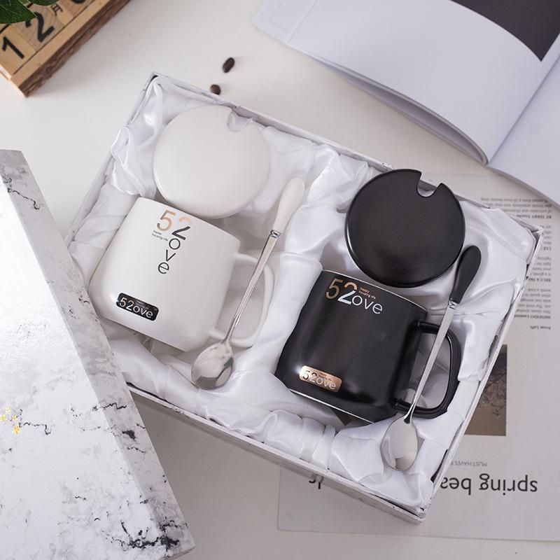 Nordic Couple Creative Home Mug Office Logo Simple Milk Coffee Cup Gift Water Cup Ceramic Cup