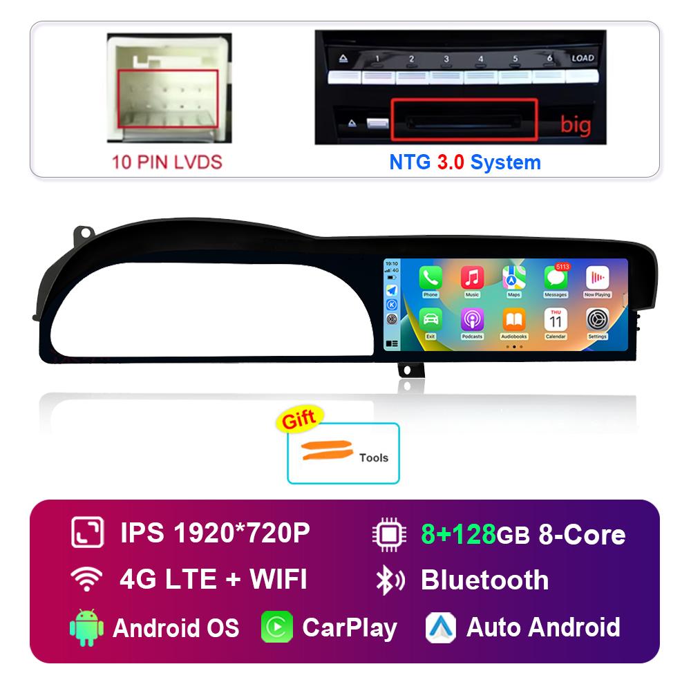 

для Mercedes Benz S W221 CL W216 2005 - 2013 Система NTG 3.0 3.5 Android Автомагнітола Мультимедійний плеєр GPS HD Сенсорний екран