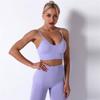 Women Quick Dry Push Up Yoga Bra High Impact Fitness Tank Top Elasticity Padded Gym Sport Crop Bra Tops Sportswear