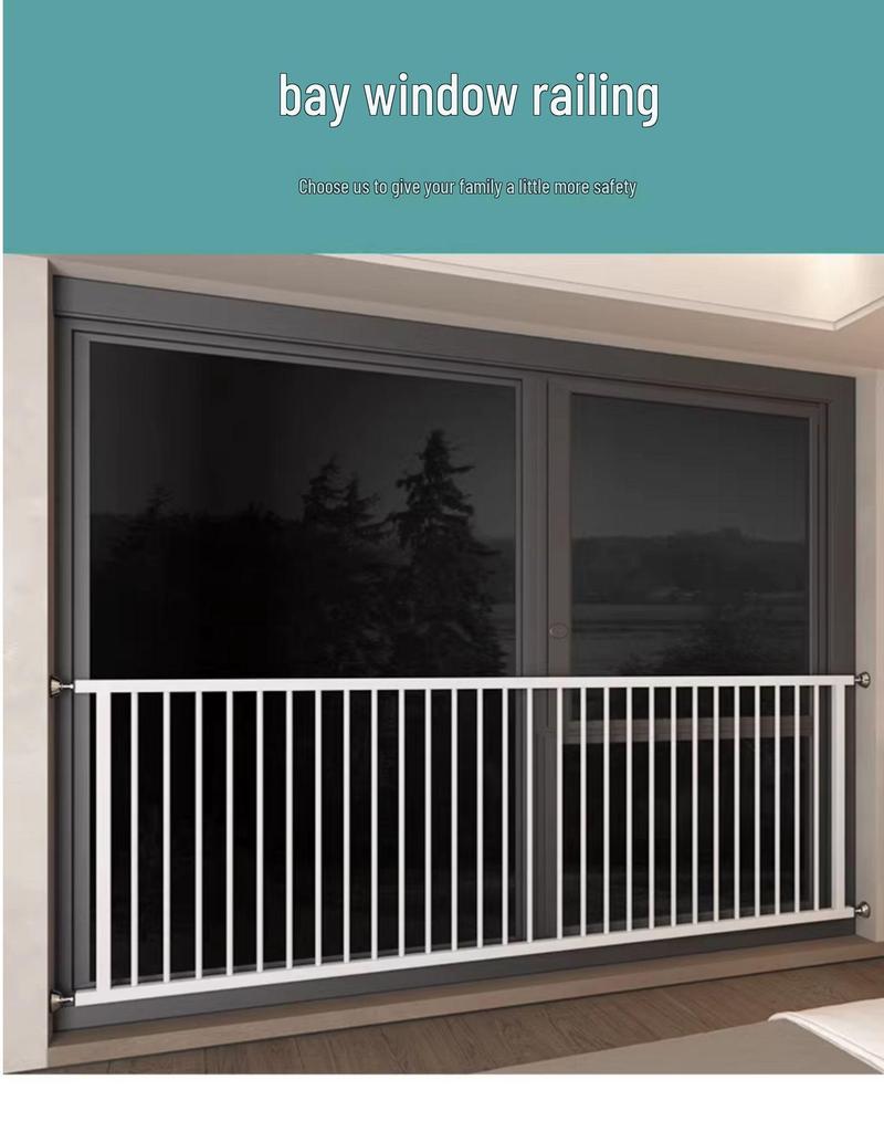 Indoor No-Drill Child Safety Window Bar for Balcony, Bay Window, and Anti-Theft Protection