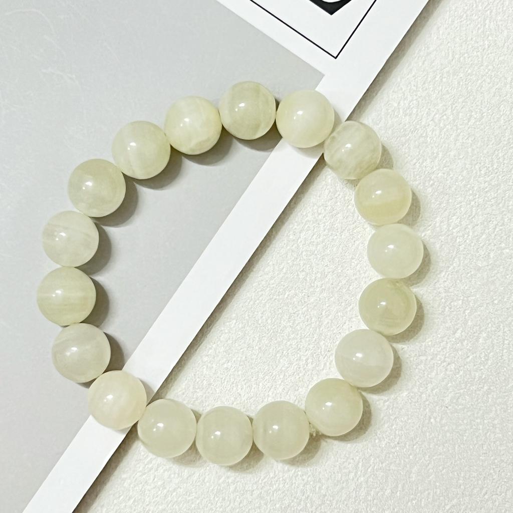 Natural Calcite 8mm Round Beads Stretchable Beaded Bracelets For Women Healing Meditation Gem Semi Precious Gemstone Bangle Jewelry Gifts