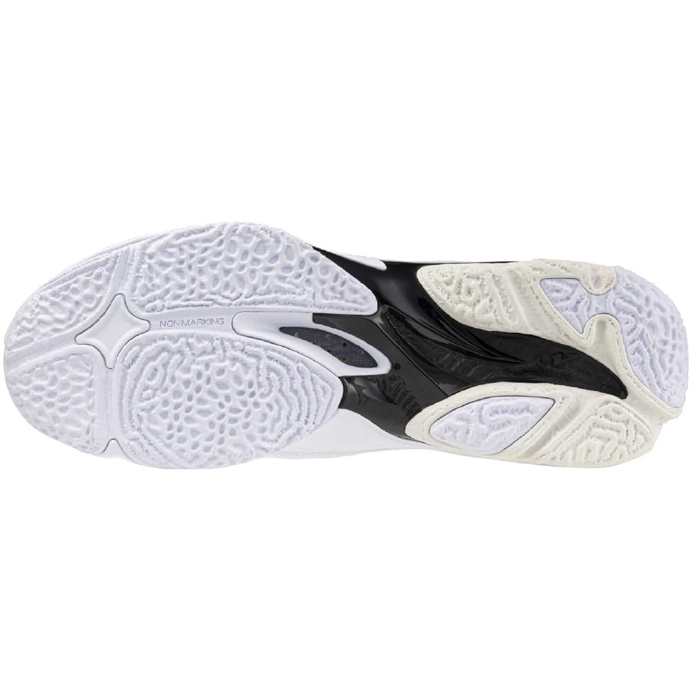 Mizuno Wave Lightning Z8 Volleyball Size Shoes, Club/Indoor, Wide, Lightweight, 25.5 cm, 3E, White/Black