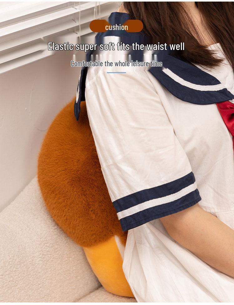 Charming Cartoon Jasmine Cake Plush Pillow: Chocolate Strawberry Bread Doll Sofa Cushion