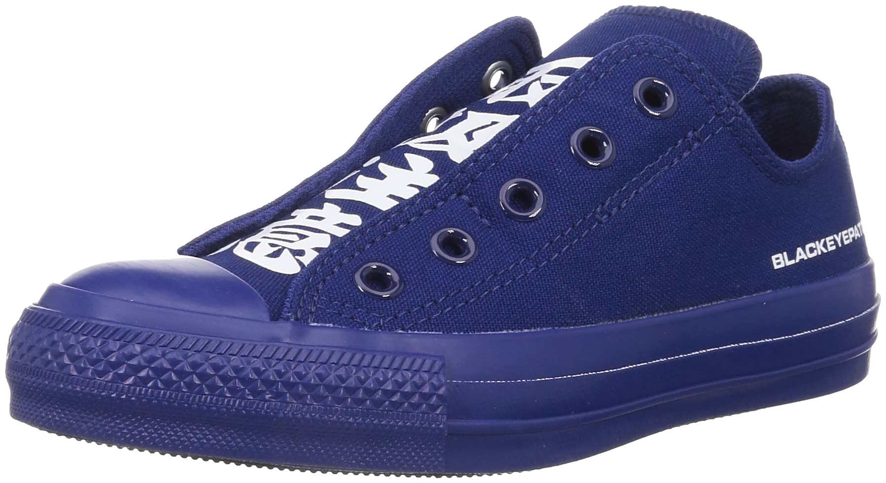 Converse All Star 100 OX Navy with Black Size Slip-On Eyepatch, 24.5cm