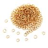 200 Stück/Los Gold Edelstahl Offene Biegeringe Direkt 3/4/5/6/8mm Sprengringe Verbindungsstücke für DIY Schmuckzubehör Herstellung