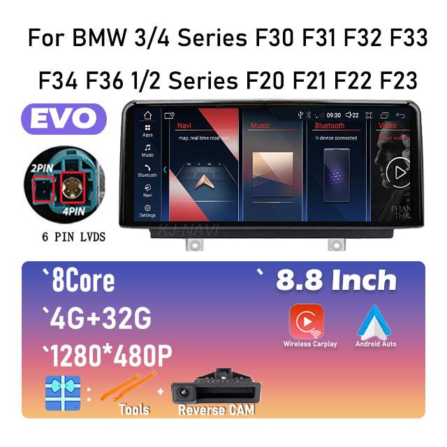 Car Video Player Radio GPS Navigation EVO System For BMW 3/4 Series F30 F31 F32 F33 F34 F36 1/2 Series F20 F21 F22 F23