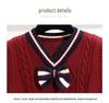 Unisex Knitted School Vest: Warm Student Uniform for Spring & Autumn