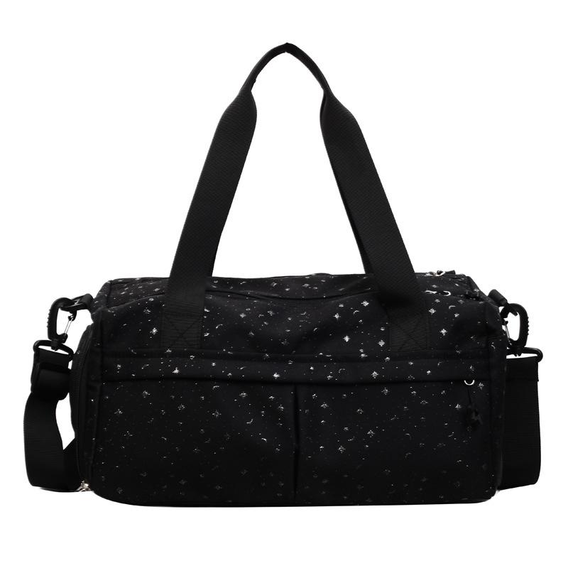 Star Canvas Tote: Versatile Crossbody Travel Bag with Large Capacity