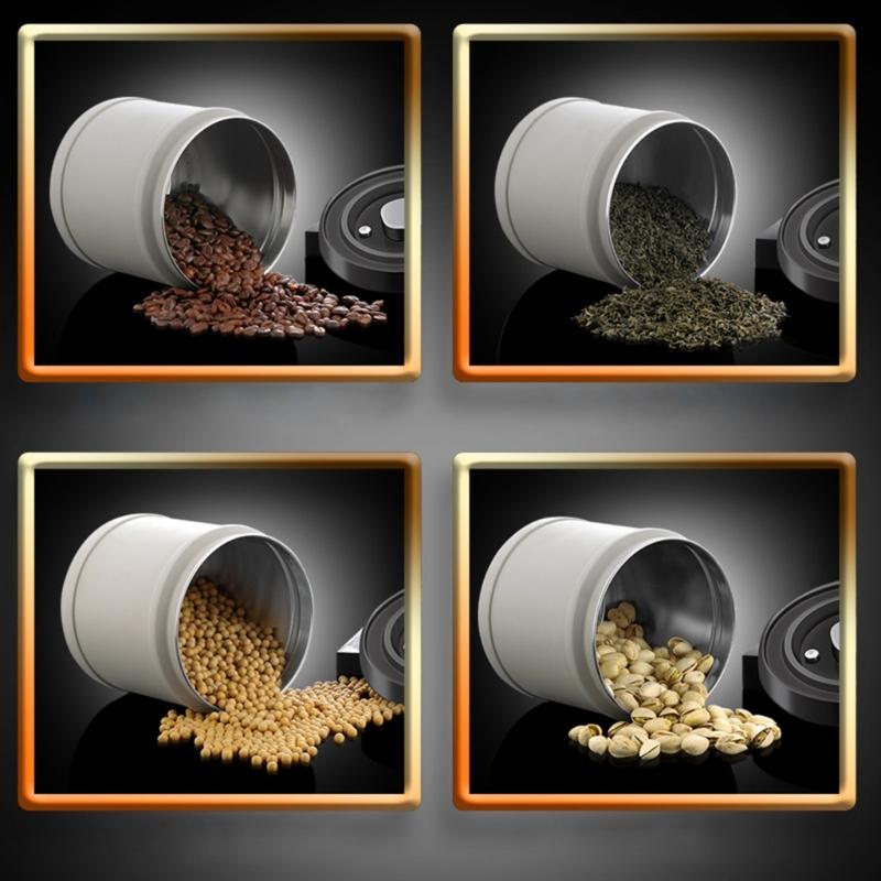 Stainless Steel Airtight Coffee Bean Container for Grounds Tea Sugar Nut Beans