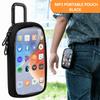 Black MP3 MP4 Storage Bag Cloth Audio Device Case Handy Music Player Sleeve  Outdoor Sport