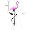 3Lamps/Drag  Led Solar Power Flamingo Lawn Garden Stake Landscape Outdoor