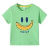 Cute Smiling Banana Kids Short Sleeve T Shirts Boys Girls Same Style Cartoon Casual Tees Comfortable Children Clothing