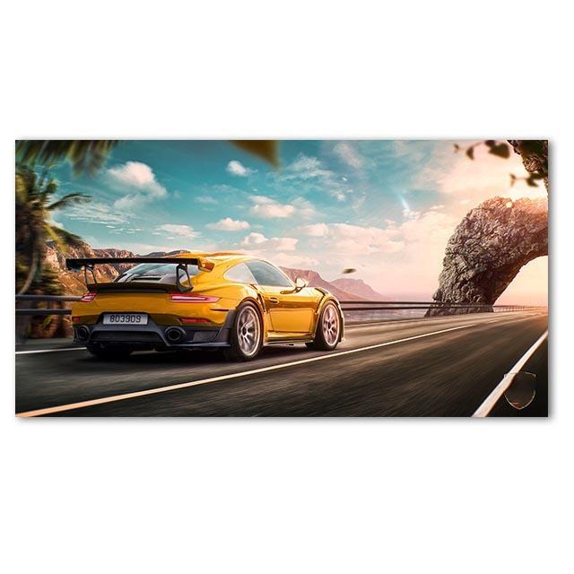 Modern Supercar Wall Art Oil Painting GT Car Wall Picture Supercar Poster