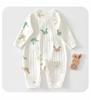 Salopetă cu mânecă lungă din bumbac pur pentru nou-născuți: Salopetă fără mâneci pentru băieți și fete, potrivită pentru tot anul