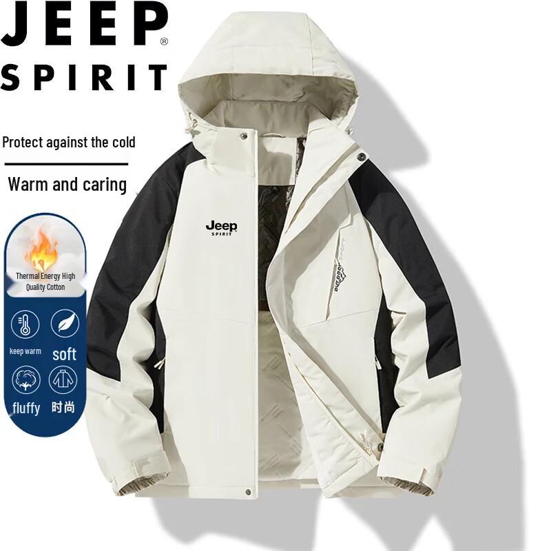 

JEEP SPIRIT Men s Winter Hooded Puffer Jacket 3XL