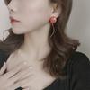 Women Earrings Balloon Shape Tassel Cute Painted Geometric Dangle Earrings for Daily Wear