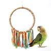 Lovebirds Hanging Chewing Bite Grinding Cotton Rope Parrot Swing Bird Toys Circle Perch Ferrule Toy