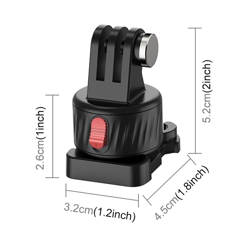 PULUZ PU707B For GoPro/Insta360 Action Camera Quick Release Magnetic Mount Connection Base