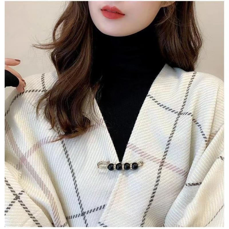 Set Pretty Pearl Pin Buckle Fixed Clothes Anti-naked Buckle Shrink Trouser Waist Ladies Decorative Accessories
