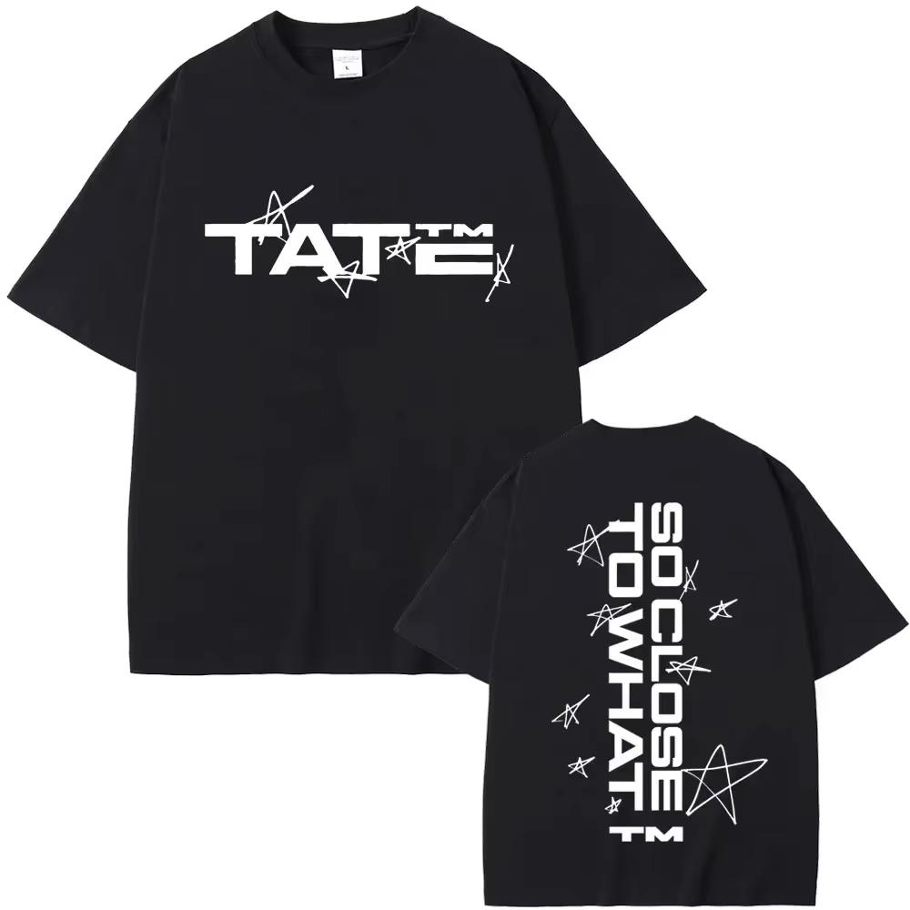 Singer Tate Mcrae T8 Graphic T Shirts Men Women Fashion Vintage Trend Tshirt Summer Male Casual Oversized Crewneck Short Sleeve