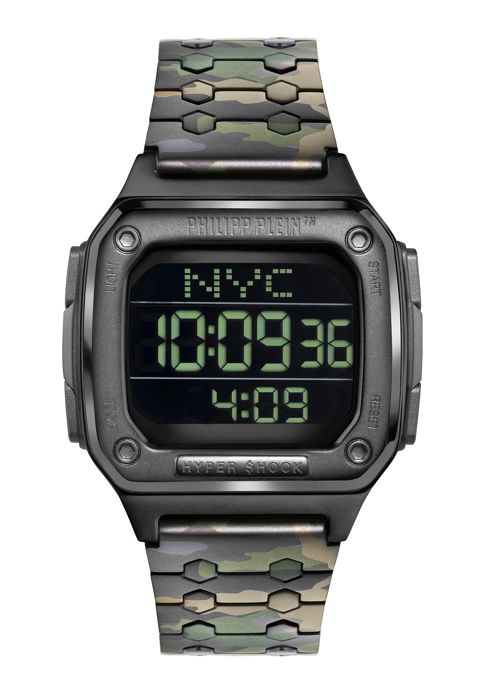 Montre - Philipp Plein - PWHAA0921 - Quartz - Digital - Acier inoxydable Vert