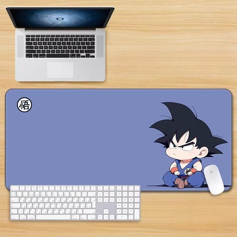 Neuer Schlichter Stil Son Goku Leder Mauspad Übergröße Animation Dragon Ball Kakarotto Kreative Computer Tastatur Büro Rutschfest Wasserdicht Tischmatte