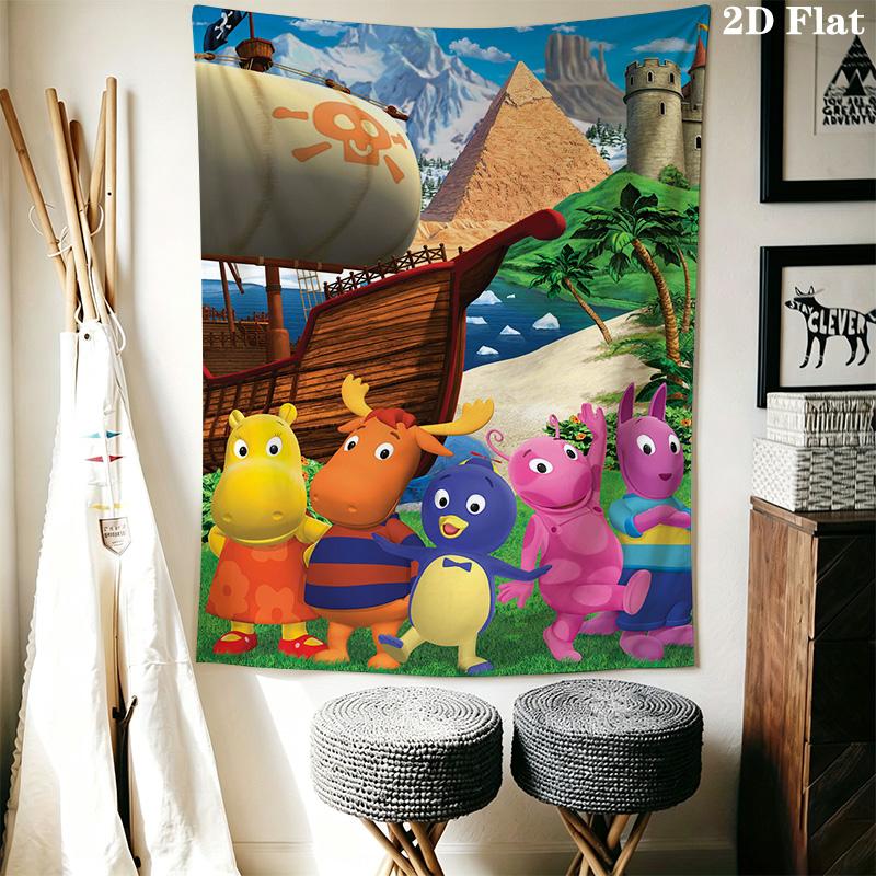 The Backyardigans Pattern Home Decor Tapestry, Wall Hanging, Decorative RV Wall Cloth.SGT0917344