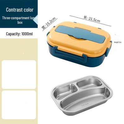 Fansh Children's 304 Stainless Steel Insulated Lunch Box with Dividers