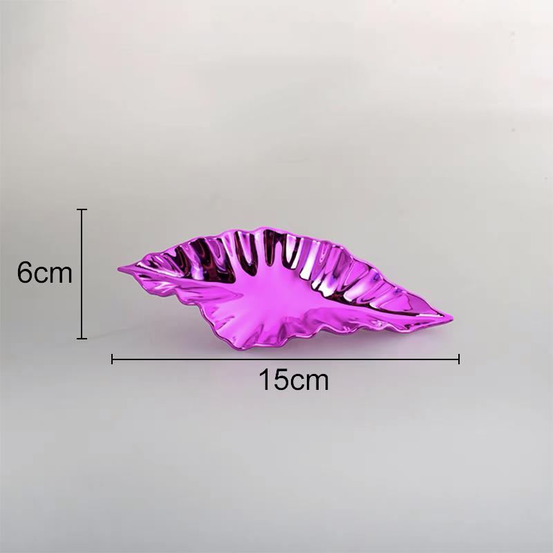 European Simulation Metal Leaves Wall Hanging Ornaments Set Art Aesthetics Room Decoration Leaf Pendants Wall Background Display