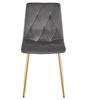 Libra Chair - Dark Gray Velvet / Gold Legs X 4