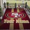 Custom Text Printed Rug San Francisco 49ers Non Slip Floor Carpet For Home Room Decor