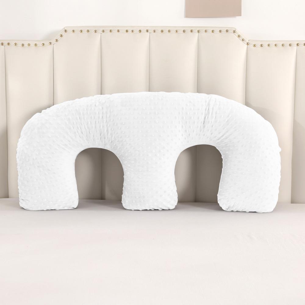 M-Shaped Twin Baby Feeding Pillow – Cradling Support, Anti-Vomiting Design for Lying Down Feeding