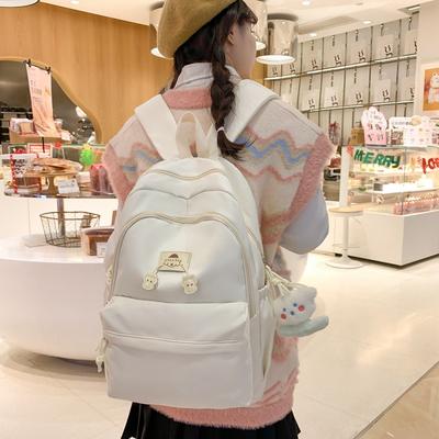 High-value Schoolbag for Girls, High School Students, Large-capacity Backpack for Milk, Soft Girls, Travel Backpack