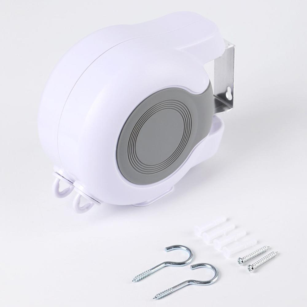 

13-метровая двухлинейная телескопическая бельевая веревка, вращающаяся ветрозащитная бельевая веревка белый