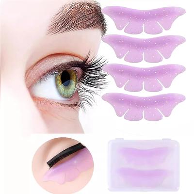 2pcs Silicone Eyelash Perming Pads Glitter Butterfly Shaped Lash Extension Supplies Eyelash Extension Lash Lifting Pads