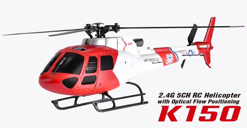 Japanese Hitec XK 5CH RC Helicopter with Optical Flow Positioning K150 RC Helicopter RTF Certified for Technical Standards and No Registration
