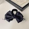 Diamond-Studded Ribbon Bow Hair Clip - Luxury Autumn Fashion