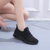 Women's Shoes On Sale 2024 New Lace Up Women's Vulcanize Shoes Autumn Solid Net Cloth Breathable Low-heeled Sport Shoes Ladies