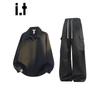 Men's Casual Lapel Sweatshirt and Straight Pants Set