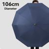 Luxury Big Golf Umbrella Woman Men Rain Waterproof, Folding Automatic Umbrella Windproof Strong,10 Ribs, Wooden Handle