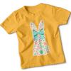 Kids TShirt Floral Bunny Print Soft Comfy Tops Easter Garden Parties Trendy Tee