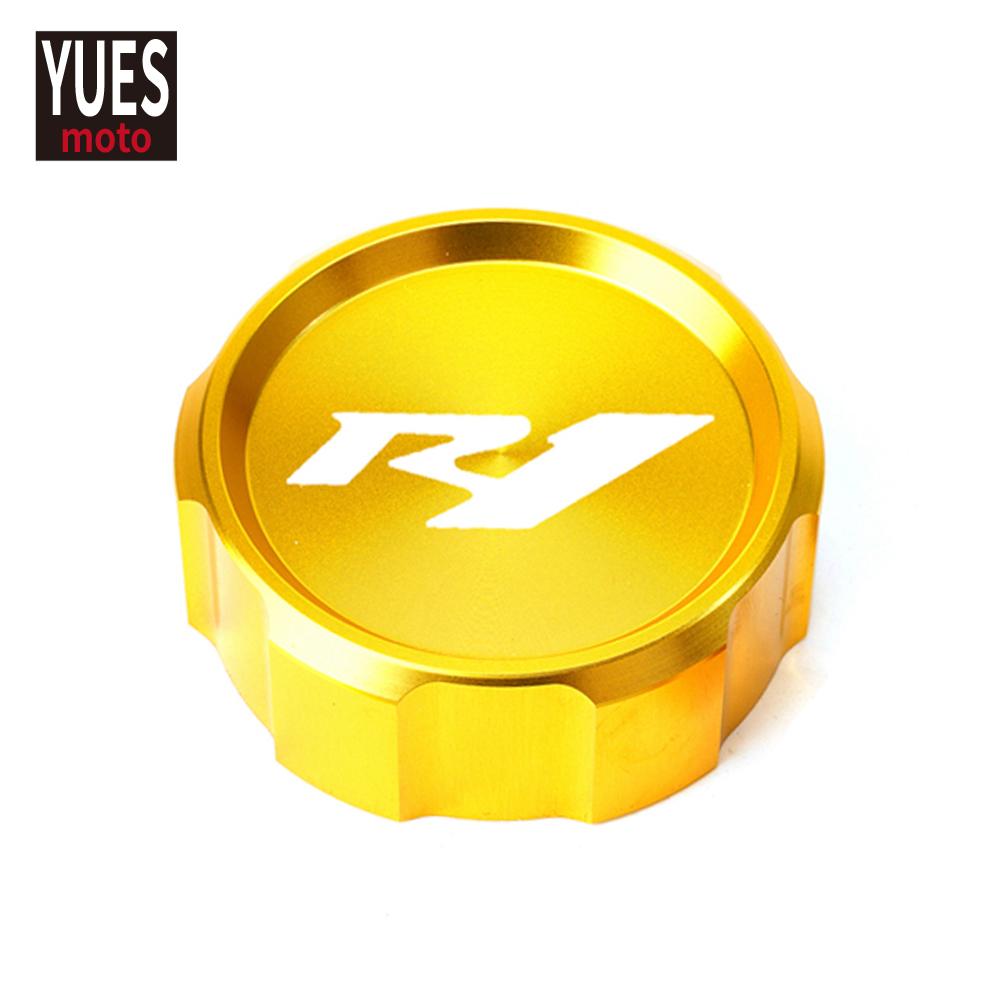 

Аксессуары для мотоциклов, алюминиевый задний и передний бачок с ЧПУ, крышка бачка тормозной жидкости, крышка цилиндра для YAMAHA YZFR1 YZF R1 2012- Front Cover Gold