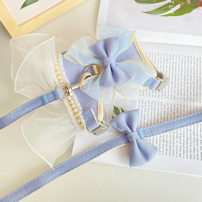 Dog Leash Puppy Vest Type Teddy Puppy Rope Small Dog Clothing with Leash Pet Products S