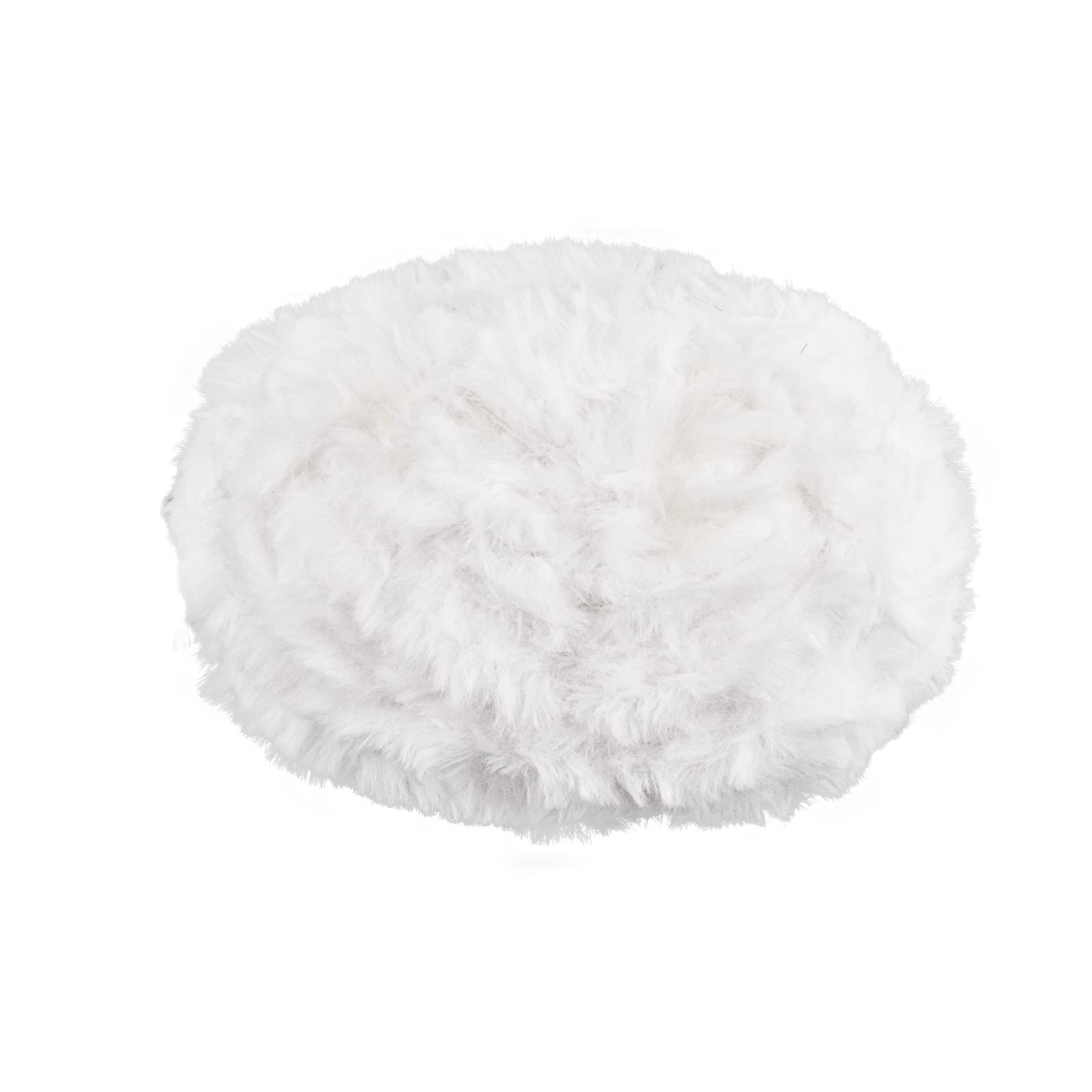 

WANDIC Faux Fur Polyester Fluffy Fur Handmade Crochet Yarn for Knitting and 1 Roll Yarn, Yarn, Soft, Dolls, Sweaters, Scarves, Bags, Hats, Clothes, белый